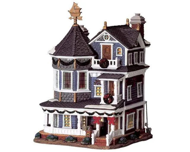 lemax-marston-manor-b-timent-miniature-lumineux-village-de-no-l image 1