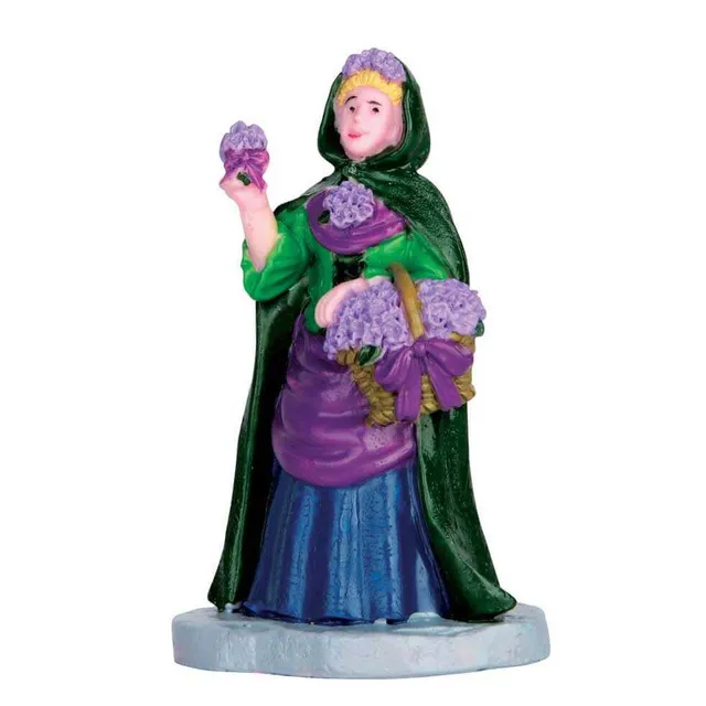 lemax-violet-vendor-figurine-marchande-de-violettes-caddington image 1