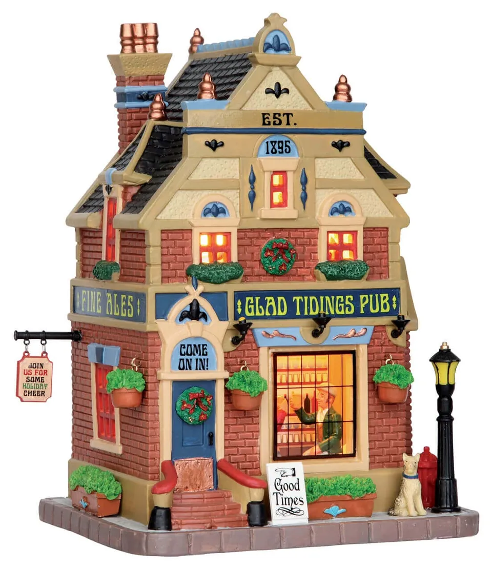 lemax-glad-tidings-pub-pub-miniature-illumin-de-village image 1