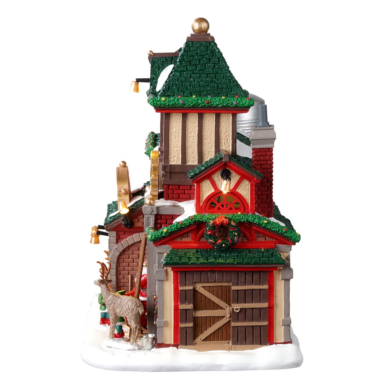 lemax-santa-s-reindeer-stables-b-timent-miniature-curie-de-rennes image 3
