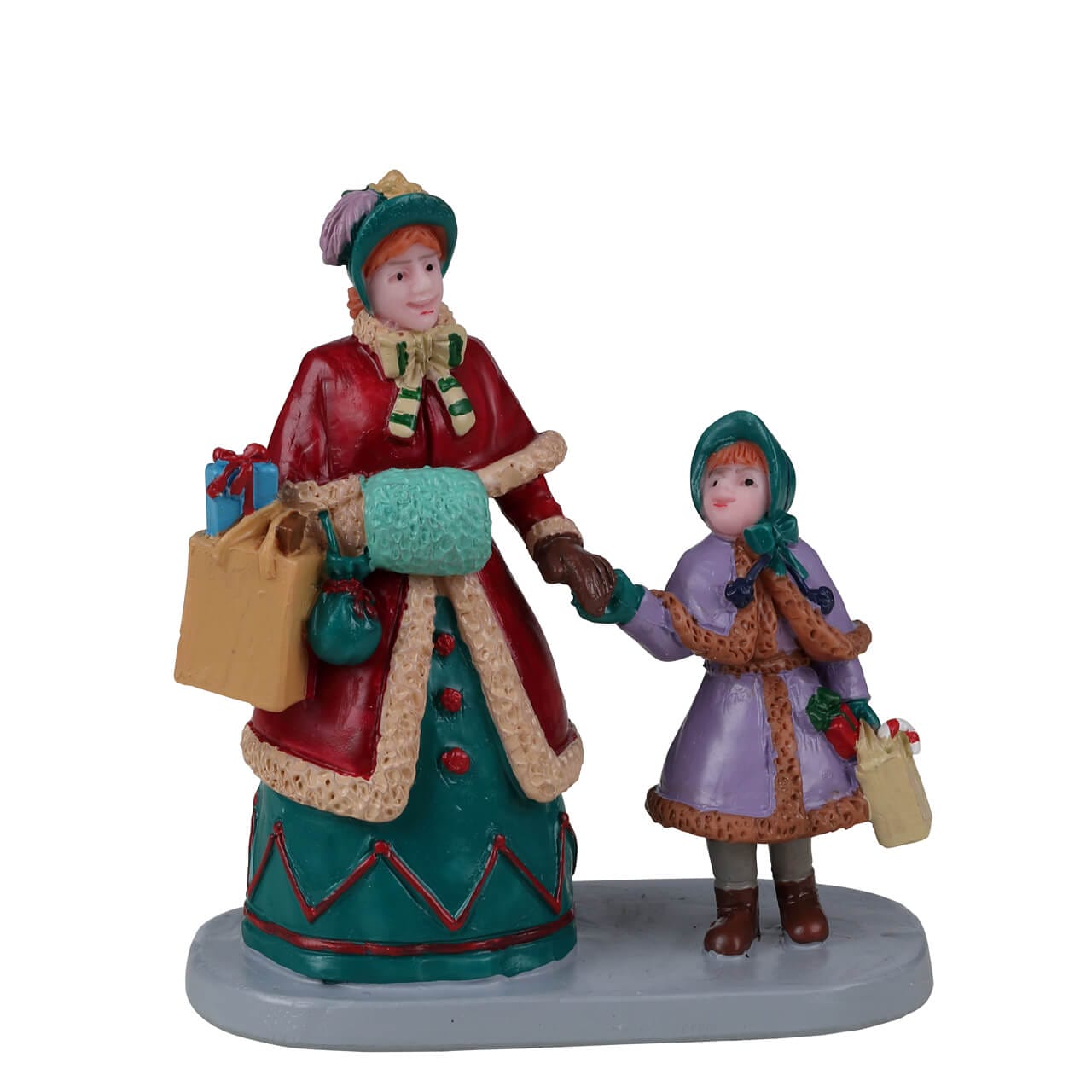 lemax-holiday-shopping-with-mum-figurine-caddington-m-re-et-fille image 1