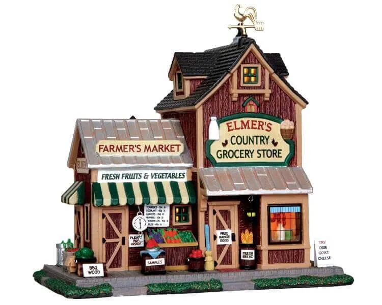 lemax-elmer-s-country-grocery-store-picerie-miniature-lumineuse image 1
