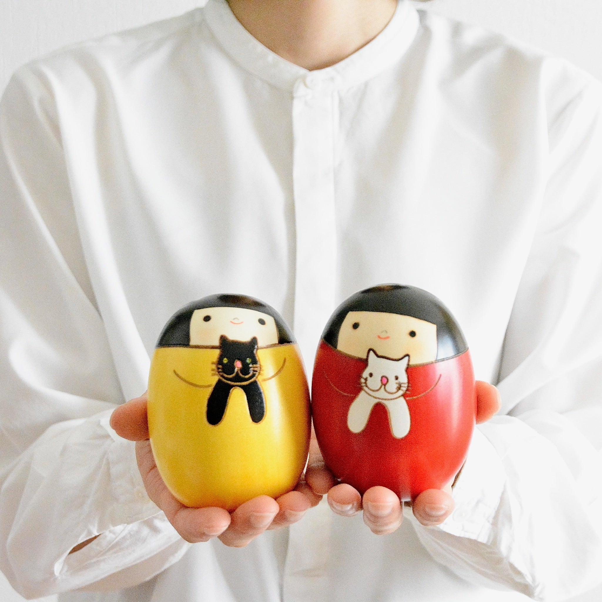 usaburo-kokeshi-neko-no-sari-cat-sally-poup-e-kokeshi-artisanale image 6