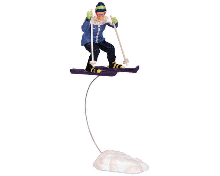 lemax-skiing-girl-figurine-miniature-skieuse image 1