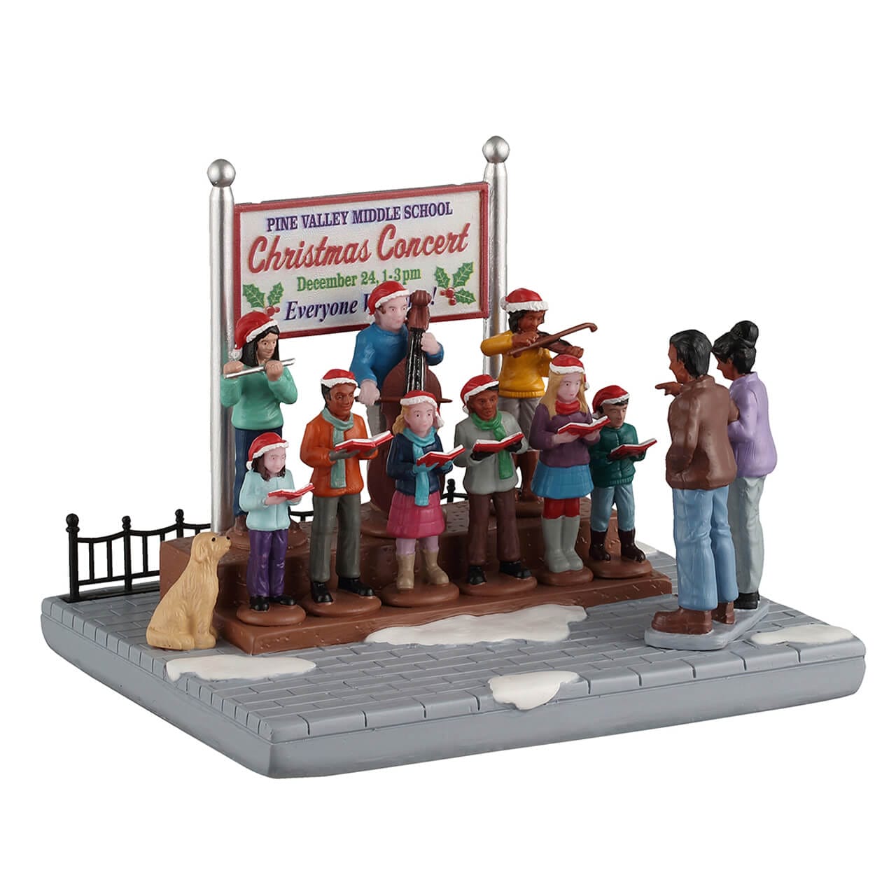 lemax-school-christmas-concert-miniature-village-de-no-l-chorale-d-cole image 1