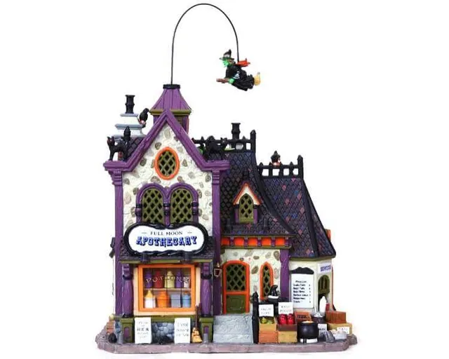 lemax-full-moon-apothecary-b-timent-village-spooky-town image 1