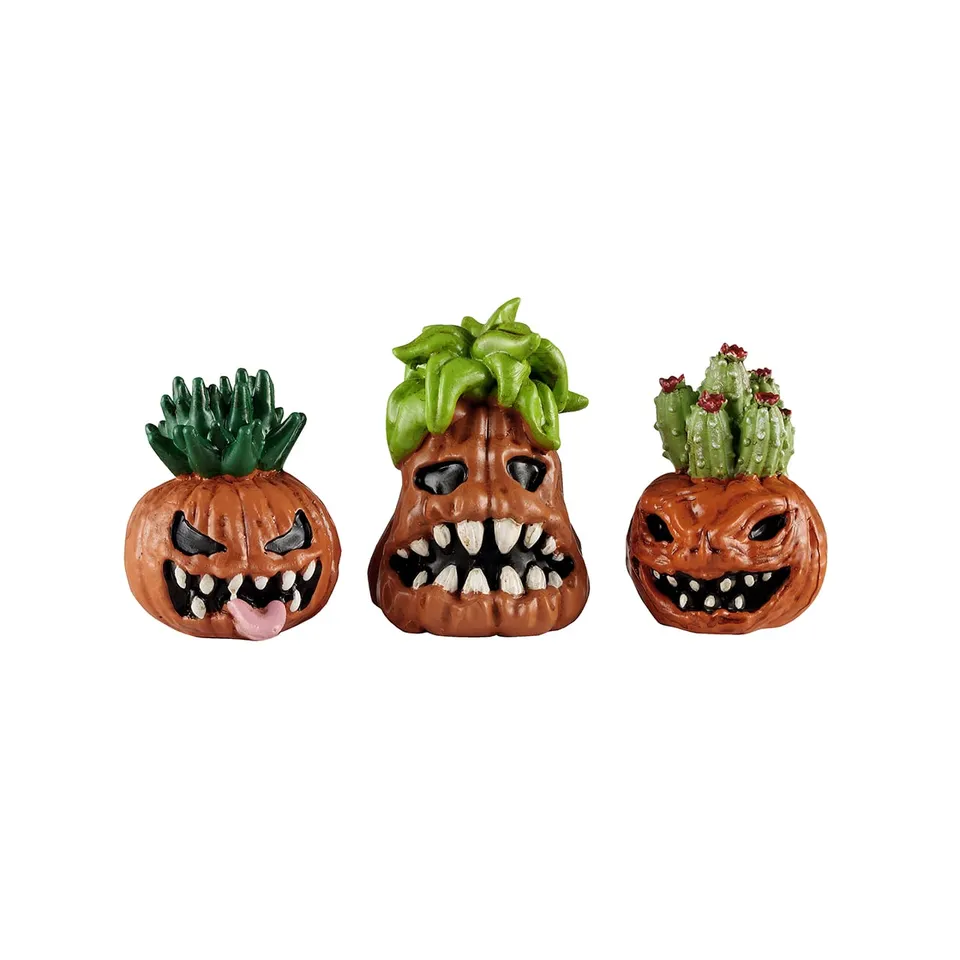 lemax-toothy-pumpkins-citrouilles-miniatures-spooky-town image 1