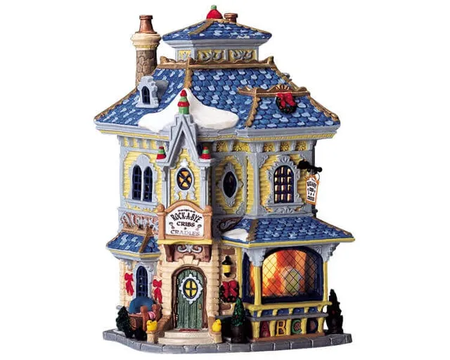 lemax-rock-a-bye-cribs-cradles-maison-miniature-village image 1