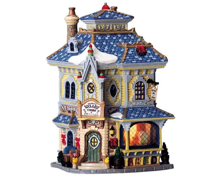 lemax-rock-a-bye-cribs-cradles-maison-miniature-village image 1