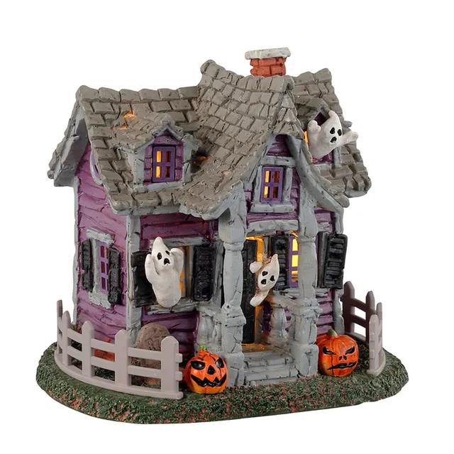 lemax-ghost-cottage-maison-hant-e-miniature-lumineuse-spooky-town image 1