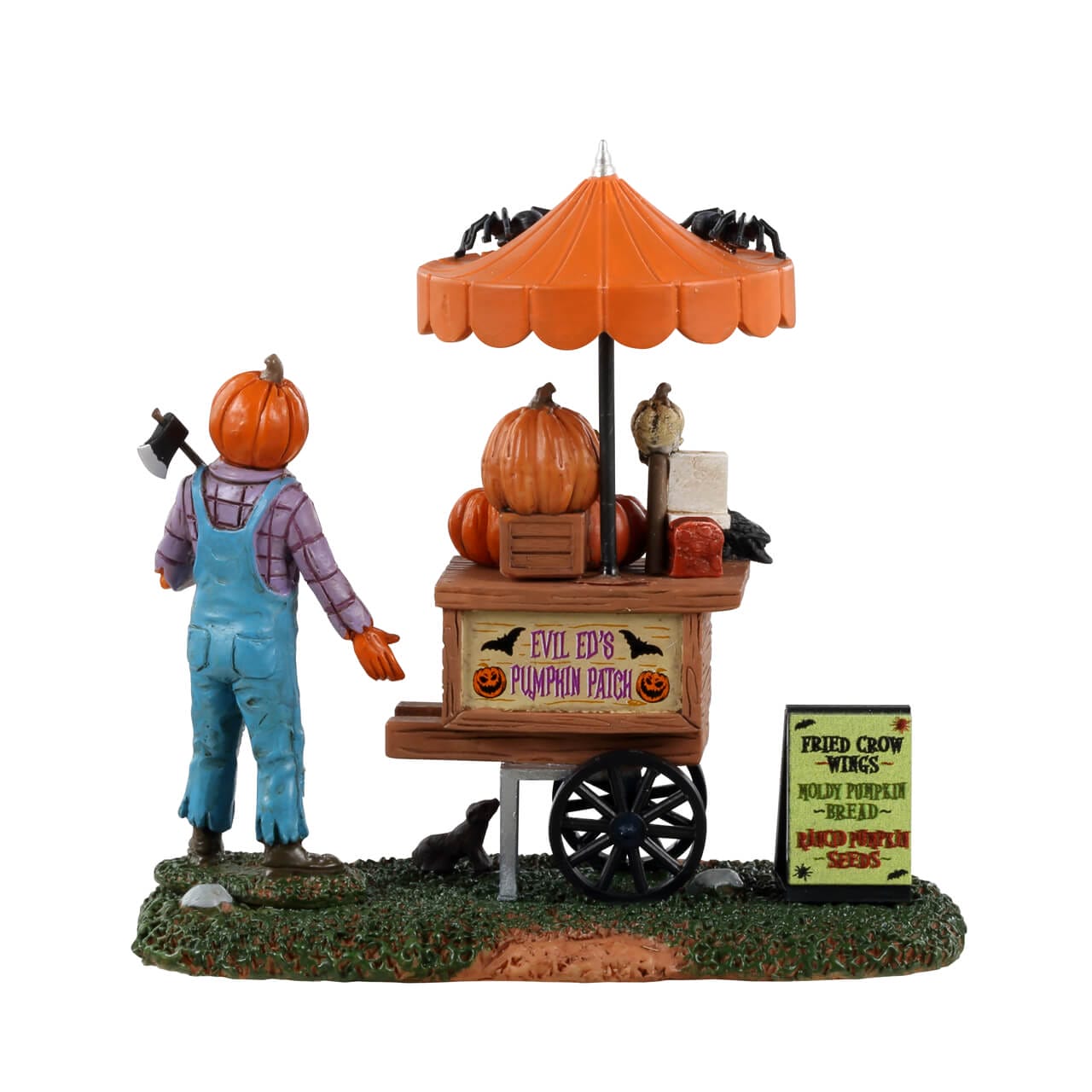 lemax-pumpkin-patch-vendor-stand-citrouilles-evil-ed-halloween image 4