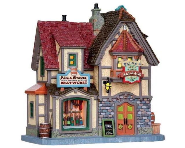lemax-helga-s-beer-sausage-shop-boutique-miniature-bavaroise image 1
