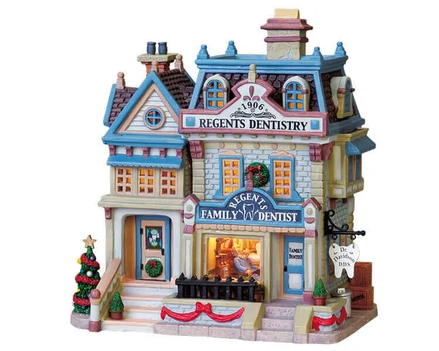 lemax-regents-dentistry-b-timent-miniature-village-de-no-l image 1