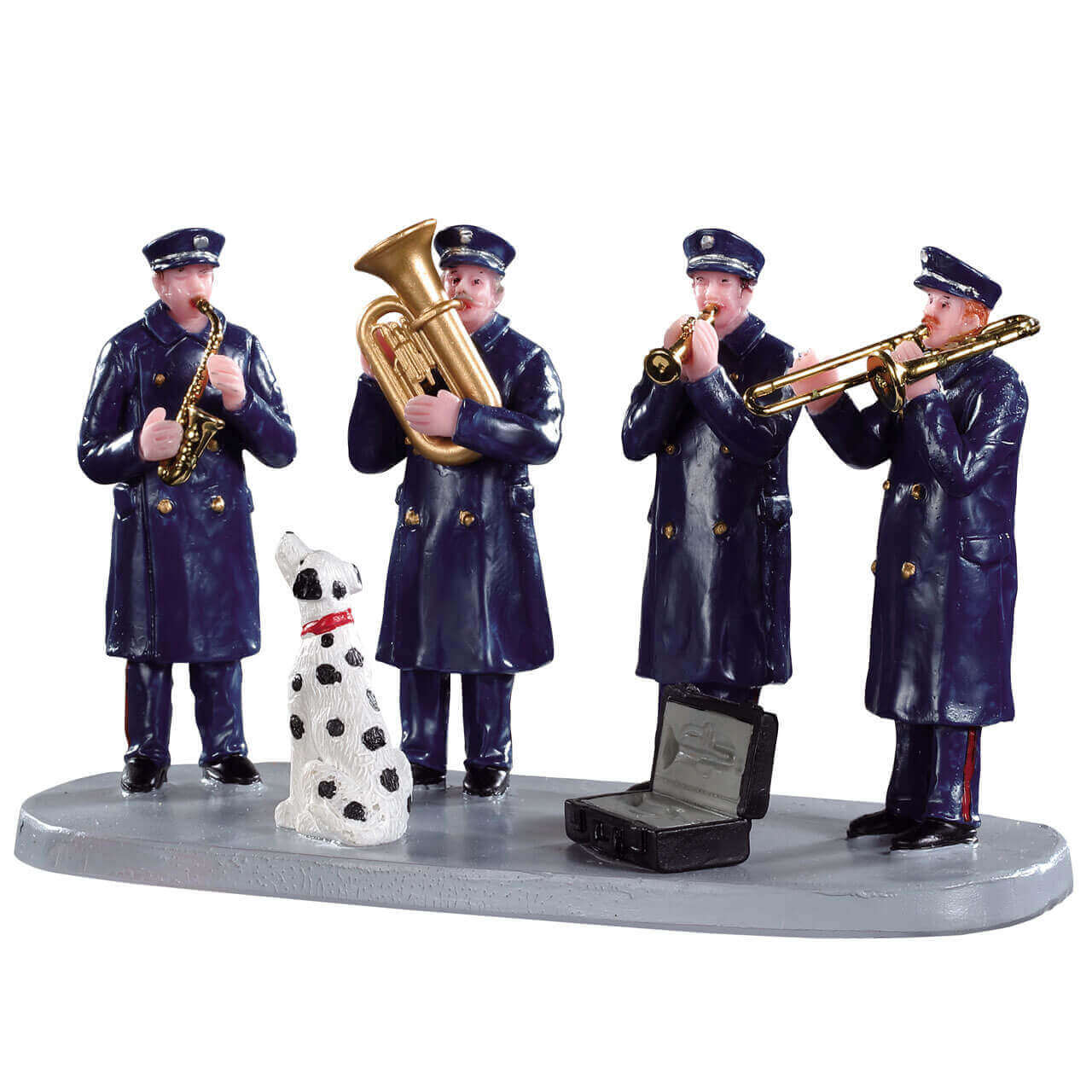 lemax-firehouse-band-figurine-village-miniature image 1