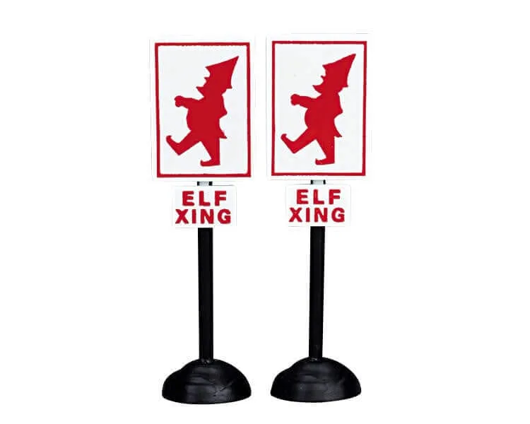 lemax-elf-crossing-signs-accessoire-miniature-de-village image 1