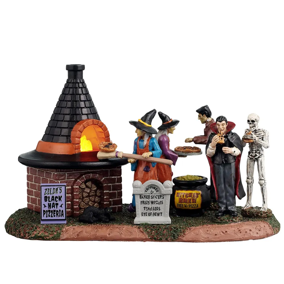 lemax-zelda-s-black-hat-pizzeria-pizzeria-hant-e-spooky-town image 1