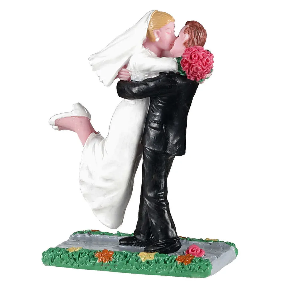 lemax-the-newlyweds-figurines-jeunes-mari-s-jongleurs-miniatures image 1