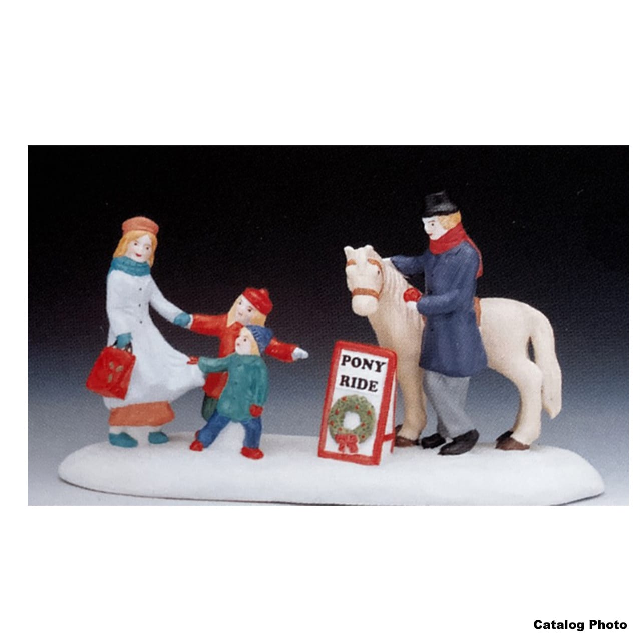lemax-the-pony-ride-figurine-man-ge-poneys image 1