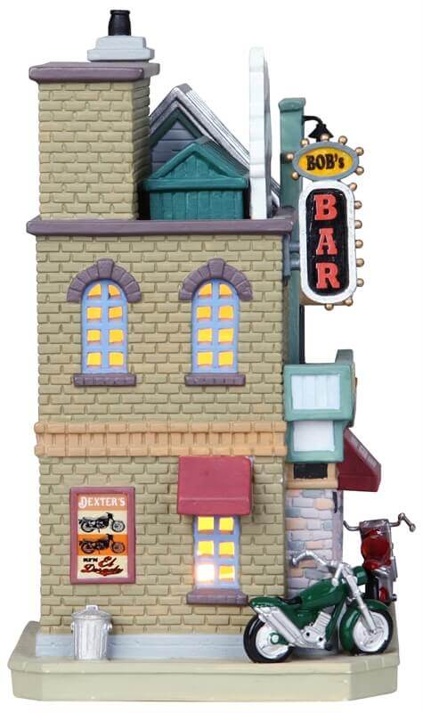 lemax-bob-s-seaside-biker-bar-b-timent-miniature-de-collection image 2