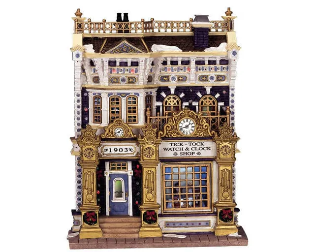 lemax-tick-tock-watch-clock-shop-boutique-miniature image 1