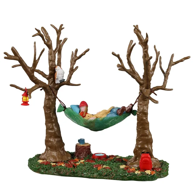 lemax-camping-hammock-buddy-figurine-hamac-camping image 1