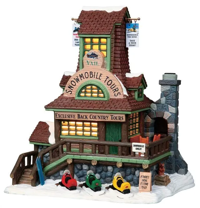 lemax-snowmobile-tours-figurine-miniature-de-collection-village-d-hiver image 1