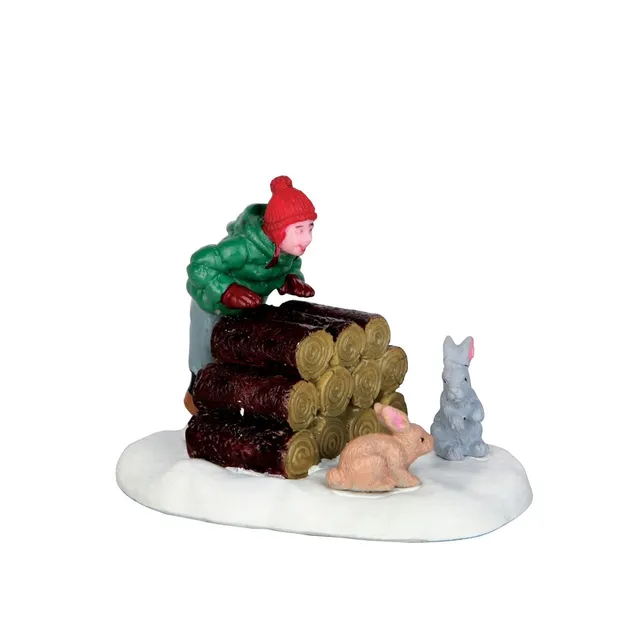 lemax-peek-a-bunny-figurine-miniature-de-collection image 1