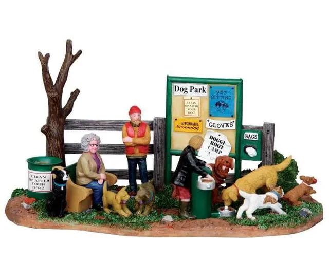 lemax-parc-chiens-dog-park-miniature-de-village image 1