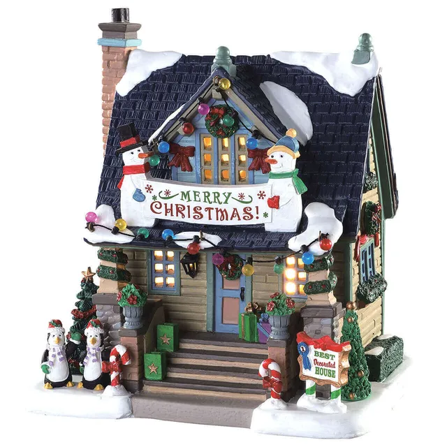 lemax-best-decorated-house-maison-de-village-illumin-e image 1