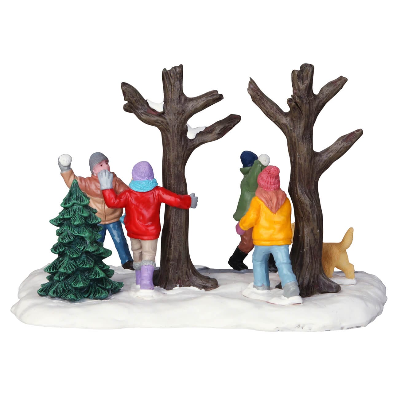 lemax-snowball-ambush-figurine-village-de-no-l-bataille-de-boules-de-neige image 4
