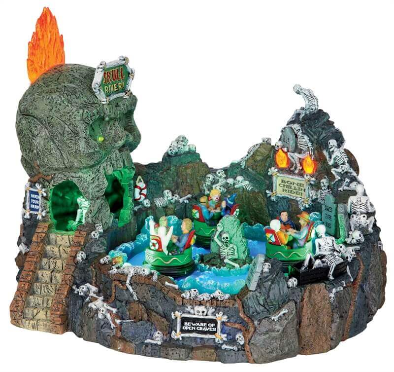 lemax-skull-river-animation-spooky-town-lumineuse-et-sonore image 1