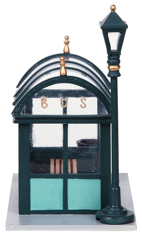 lemax-bus-stop-accessoire-abribus-miniature-de-village image 2