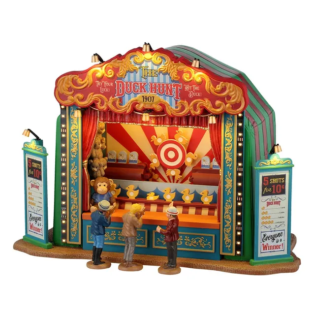 lemax-the-duck-hunt-1907-stand-f-te-foraine-miniature-carnival image 1