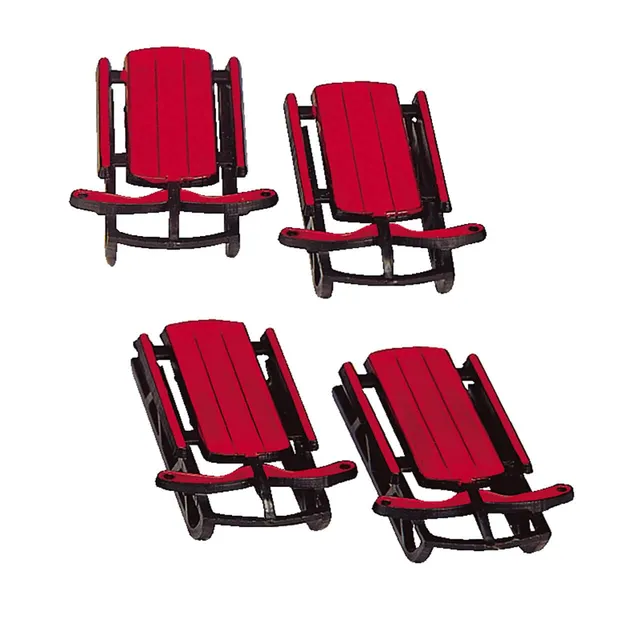 lemax-sled-set-of-4-lot-de-4-luges-rouges image 1