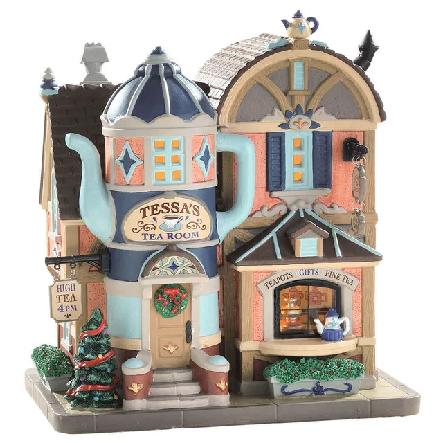 lemax-tessas-tea-room-b-timent-miniature-salon-de-th image 1