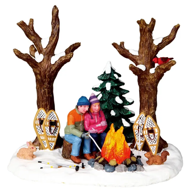 lemax-staying-warm-figurine-miniature-vail-village image 1