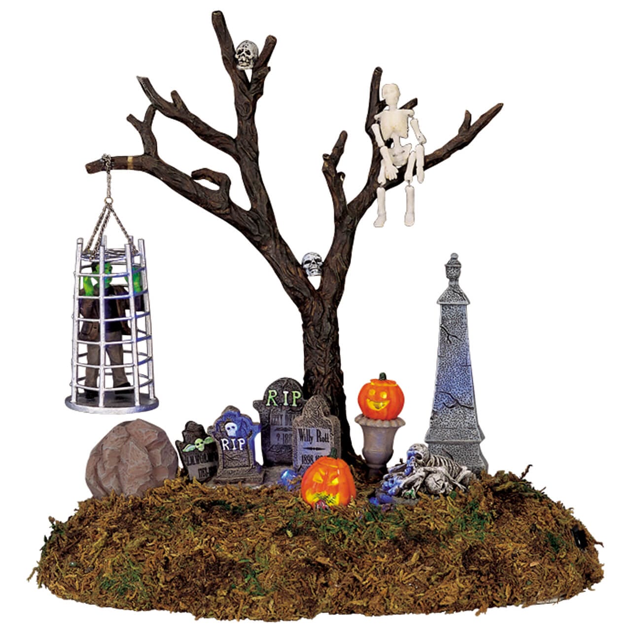 lemax-caged-monster-figurine-anim-e-spooky-town-halloween image 1