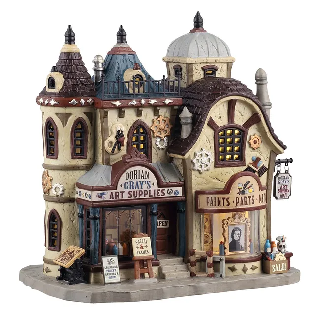 lemax-spooky-town-dorian-gray-s-art-supplies-manoir-hant-halloween image 1