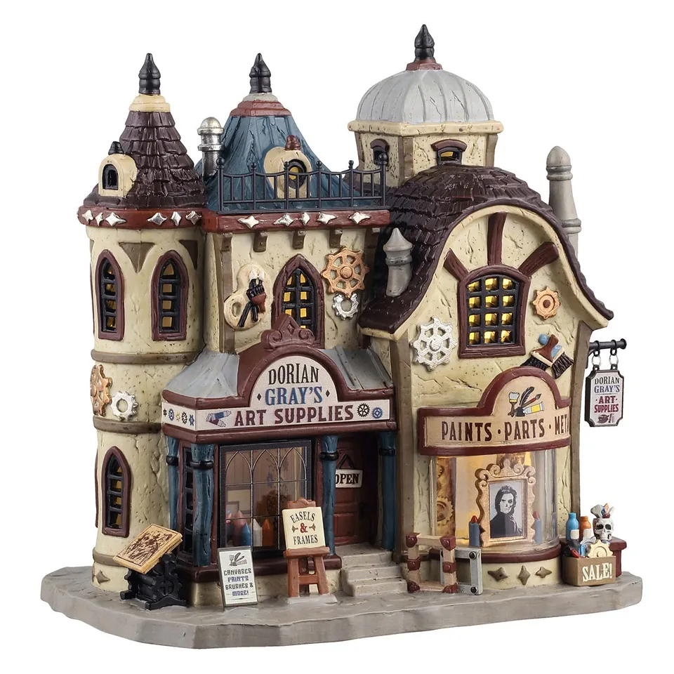 lemax-spooky-town-dorian-gray-s-art-supplies-manoir-hant-halloween image 1