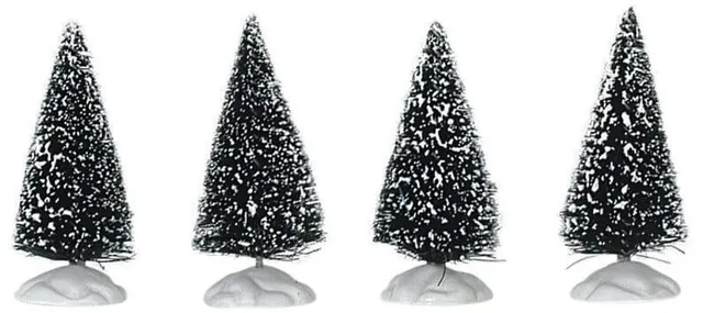 lemax-bristle-tree-2-pouces-lot-de-4-sapins-miniatures image 1