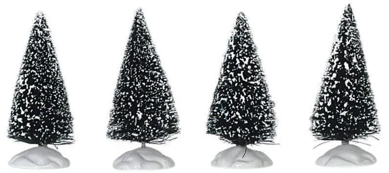 lemax-bristle-tree-2-pouces-lot-de-4-sapins-miniatures image 1
