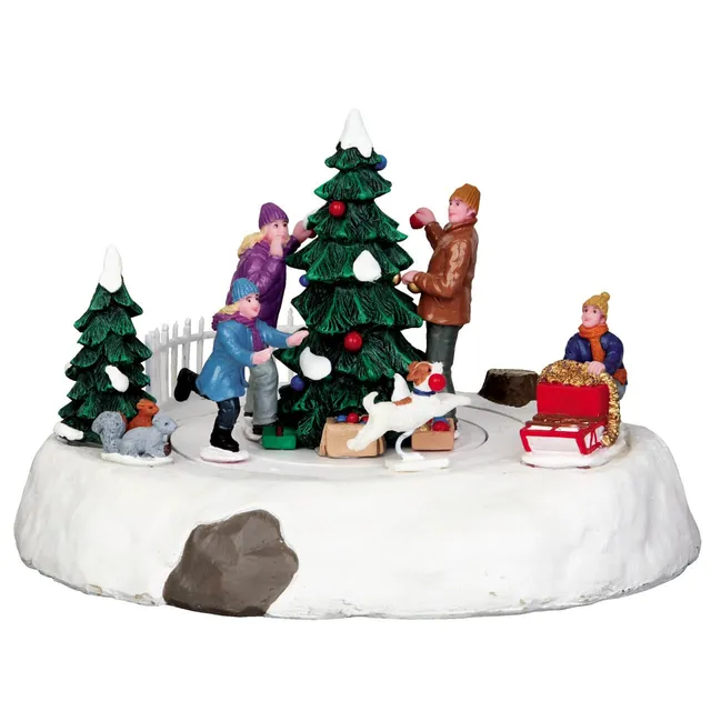 lemax-rascal-rover-figurine-miniature-fillette-et-chien image 1