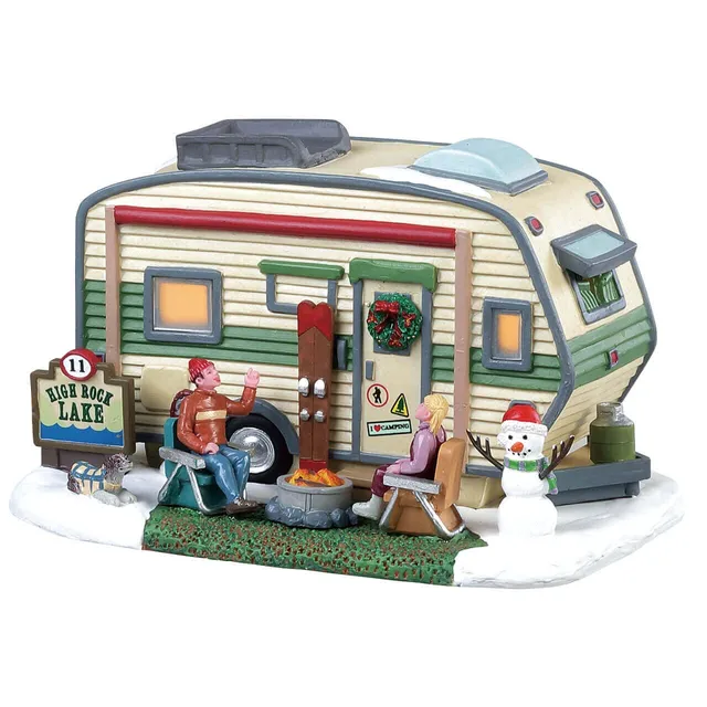 lemax-high-rock-lake-trailer-caravane-miniature-vail-village image 1