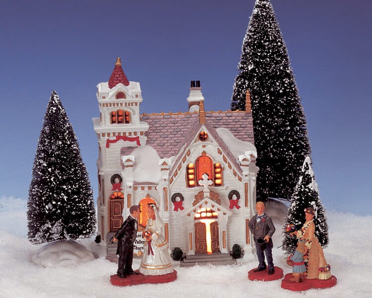 lemax-7pc-sunrise-valley-church-set-glise-miniature-7-pi-ces image 1