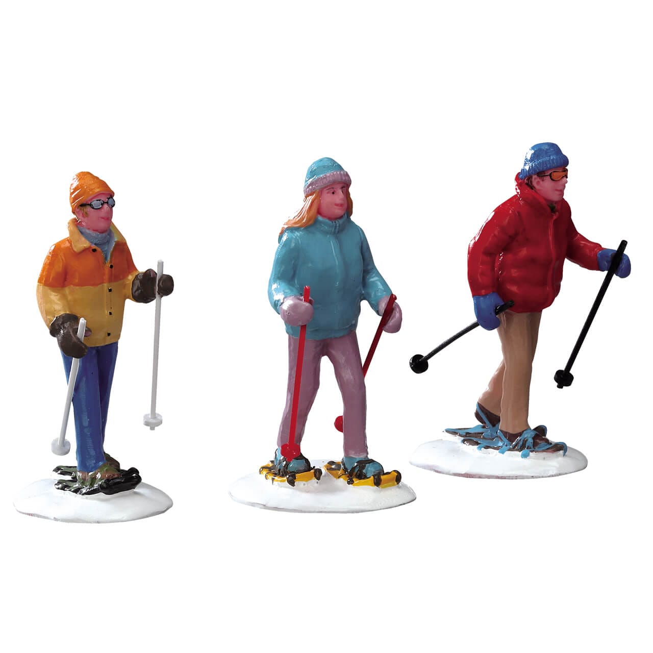 lemax-snowshoe-walkers-set-of-3-figurines-raquettes-vail-village image 1