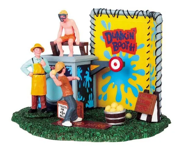 lemax-dunkin-booth-stand-miniature-f-te-foraine image 1