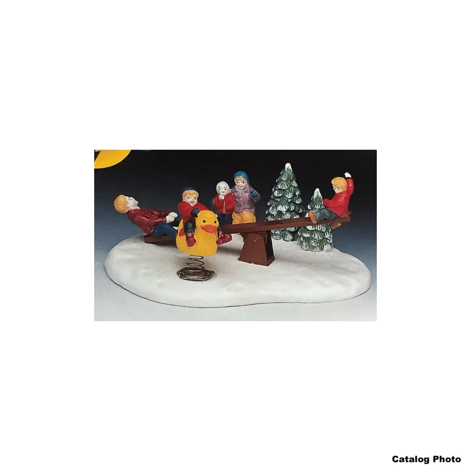 lemax-teeter-totter-b-o-accessoire-miniature-balan-oire-bascule-anim-e image 1
