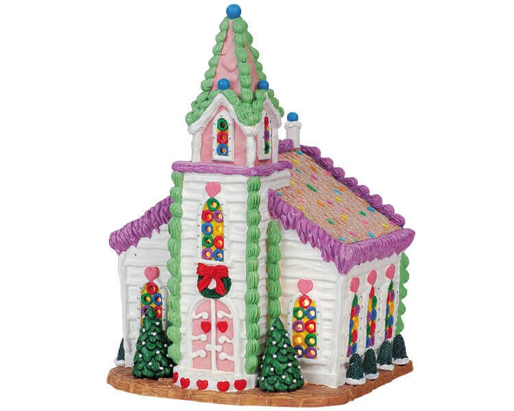 lemax-sweetheart-wedding-chapel-glise-miniature-sugar-n-spice image 1