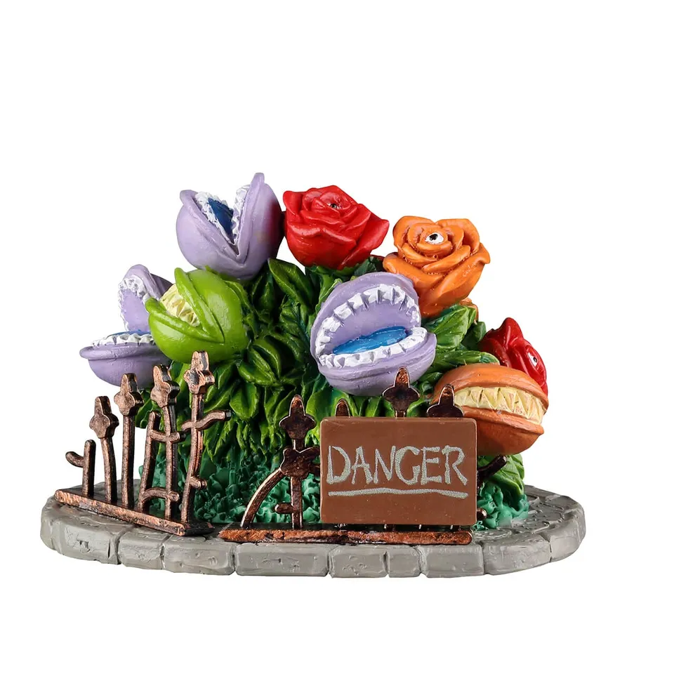 lemax-fearsome-flowers-miniatures-fleurs-carnivores-spooky-town image 1