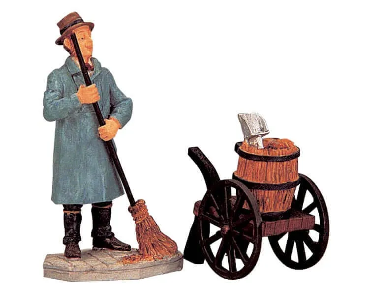 lemax-street-sweeper-figurine-miniature-pour-village-de-no-l image 1
